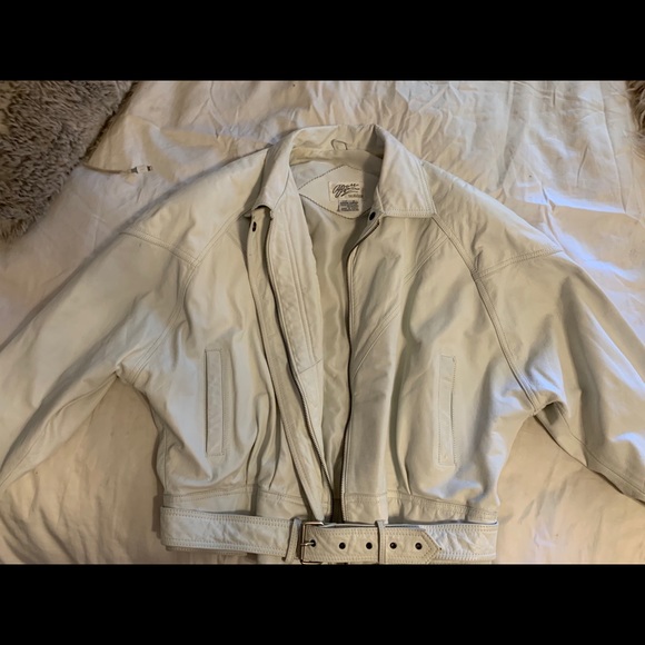 White leather jacket - Picture 1 of 2